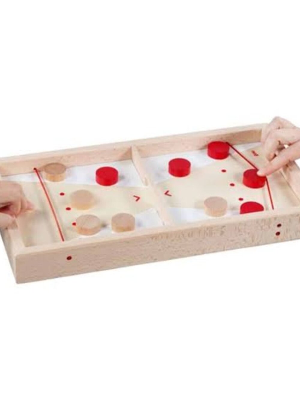 NWT Goki Wooden Toys 2 in 1 Super Puck Board Game